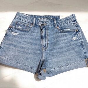 American Eagle Outfitters Mom Blue Jean Shorts 8